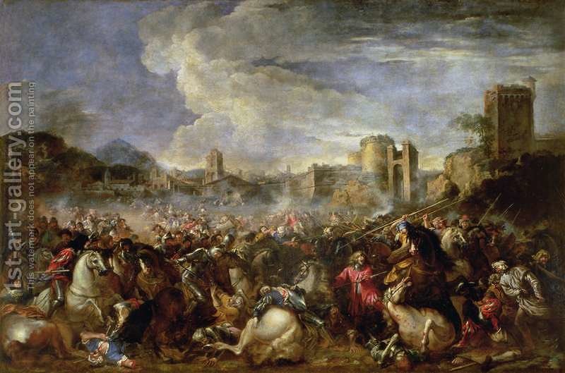 800x529 Battle Scene Salvator Rosa Reproduction 1st Art Gallery - Battle Scene Painting