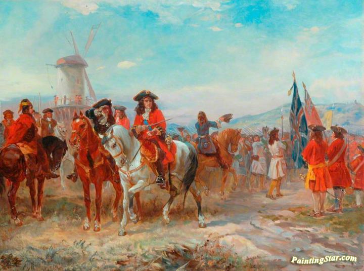 720x535 Civil War Battle Scene Artwork By Robert Alexander Hillingford Oil - Battle Scene Painting