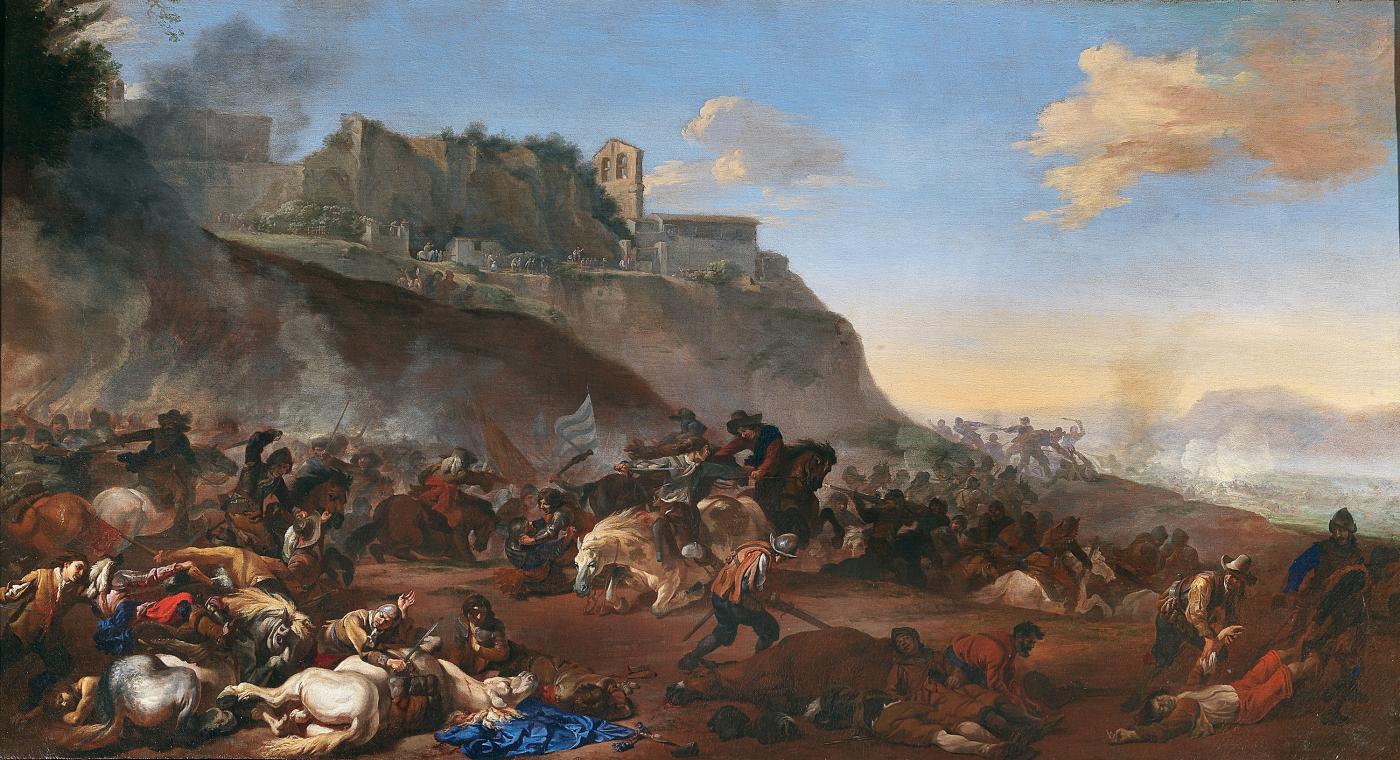 1400x760 Filemichelangelo Cerquozzi - Battle Scene Painting