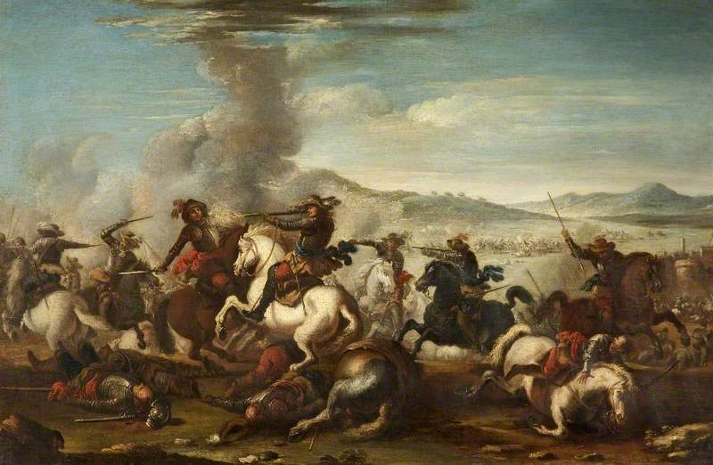 800x522 Pitched Battle Scene Art Uk - Battle Scene Painting