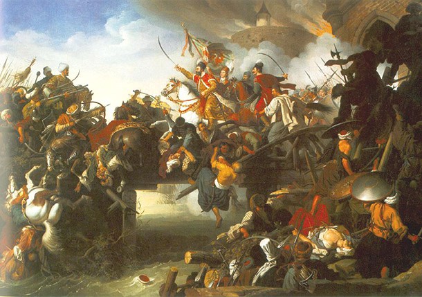 610x429 Battle Scene Painting - Battle Scene Painting