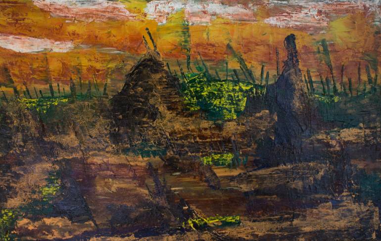 770x487 Saatchi Art Battlefield Painting By Andrei Lionachescu - Battlefield Painting