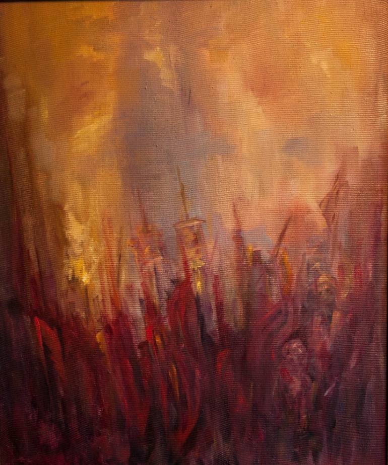 770x924 Saatchi Art The Battlefield) Painting By Vladimir Stefanov - Battlefield Painting