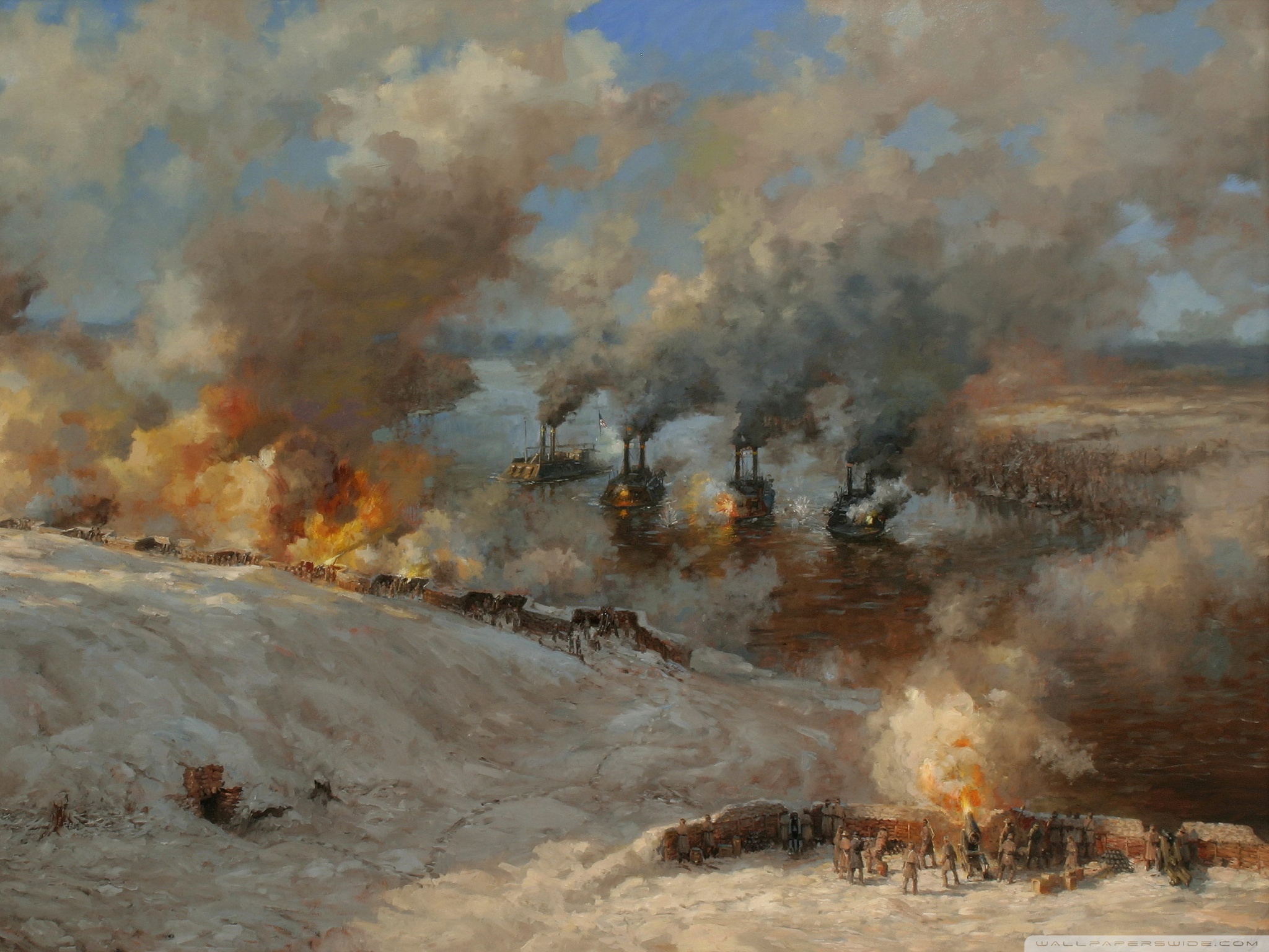 2048x1536 Battlefield Painting 4k Hd Desktop Wallpaper For 4k Ultra Hd Tv - Battlefield Painting