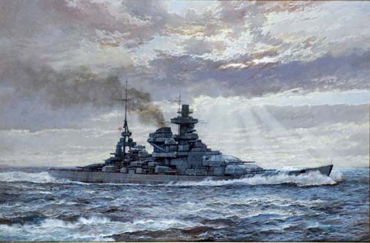 533x350 Paul Wright - Battleship Painting