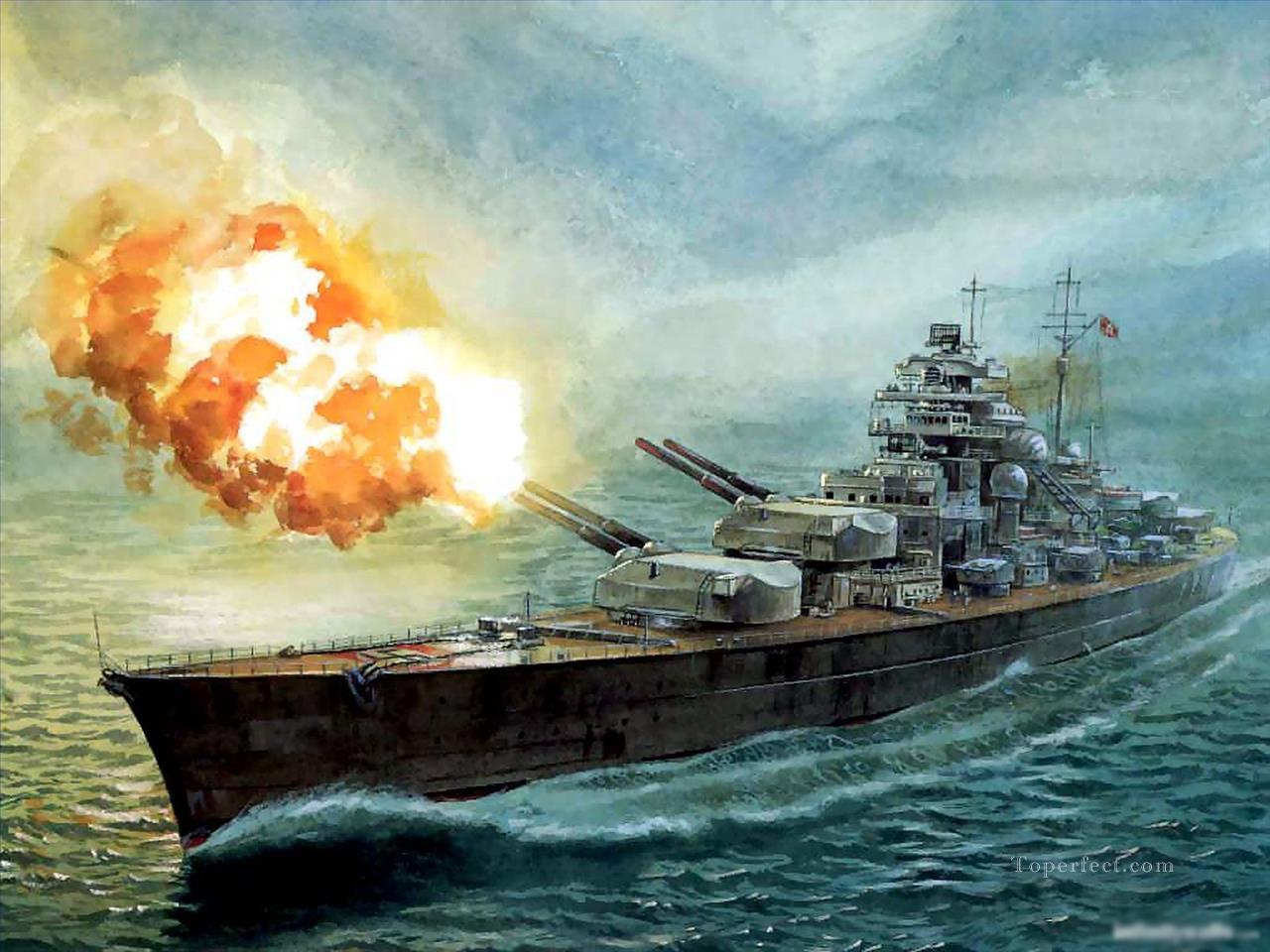 1280x960 Battleship Warship War Ship - Battleship Painting