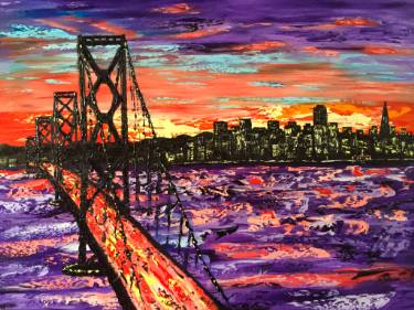 375x281 Bay Bridge Paintings For Sale Saatchi Art - Bay Bridge Painting