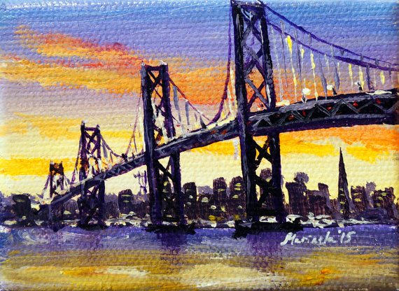 570x416 Bay Bridge - Bay Bridge Painting