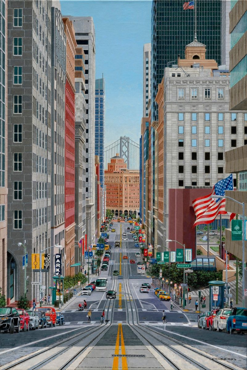 801x1200 Bay Bridge (Carlos Ferreira Soto) - Bay Bridge Painting