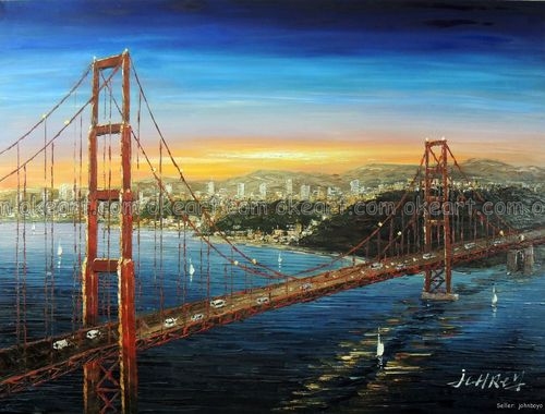 Bay Bridge Painting at PaintingValley.com | Explore collection of Bay ...