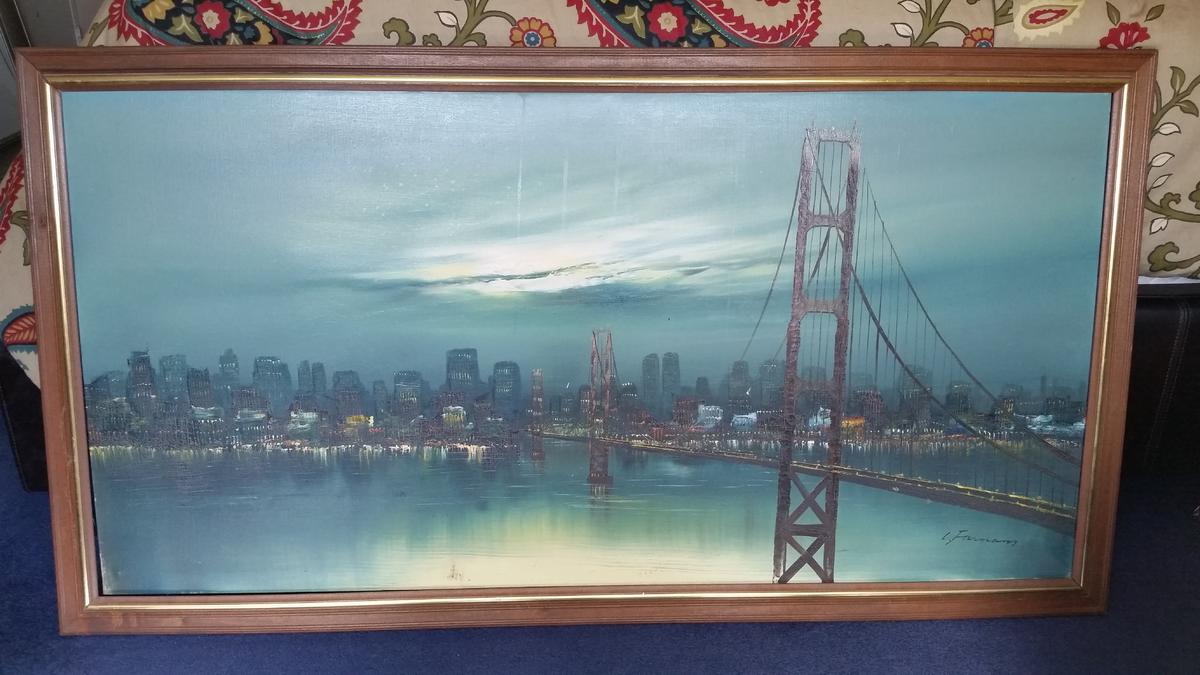 1200x675 San Francisco Bay Bridge Painting In Yonkers, New York - Bay Bridge Painting