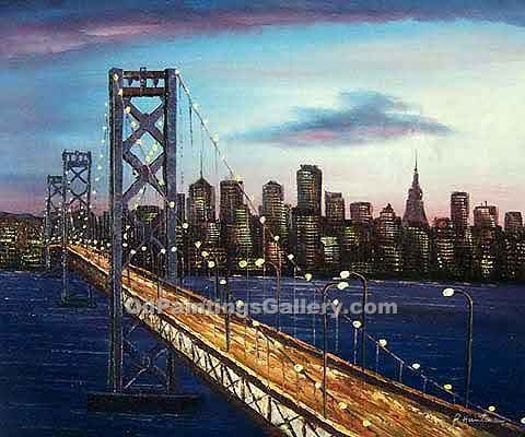 480x400 Bay Bridge (Painting Id Ci 3031 Ka) - Bay Bridge Painting