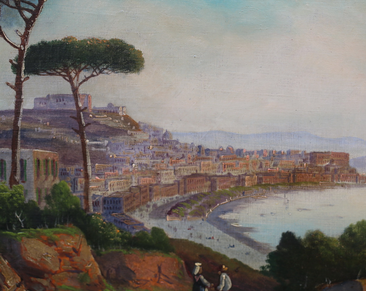 1200x953 Italian School Of The Nineteenth The Bay Of Naples - Bay Of Naples Painting