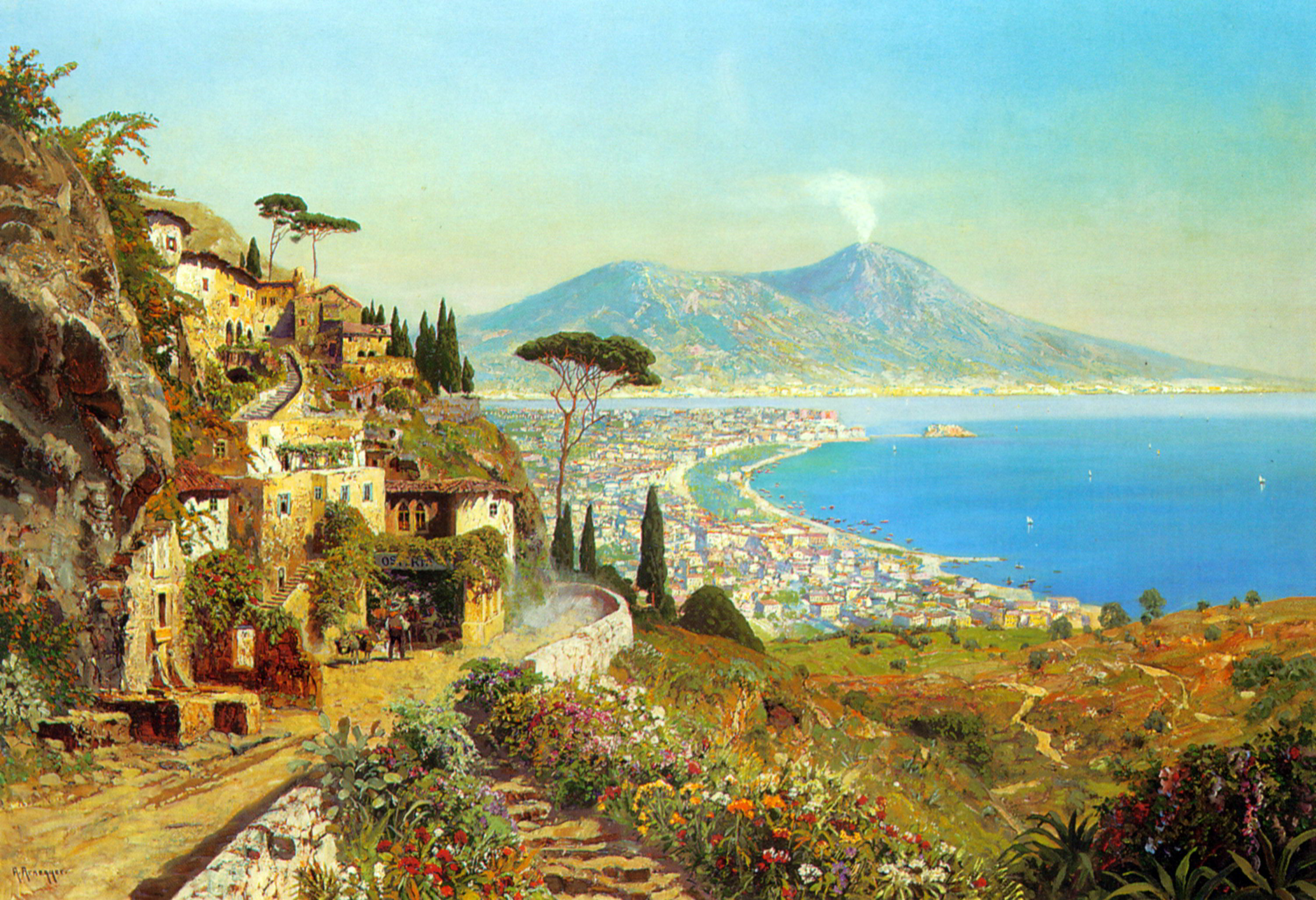 Bay Of Naples Painting At Explore Collection Of