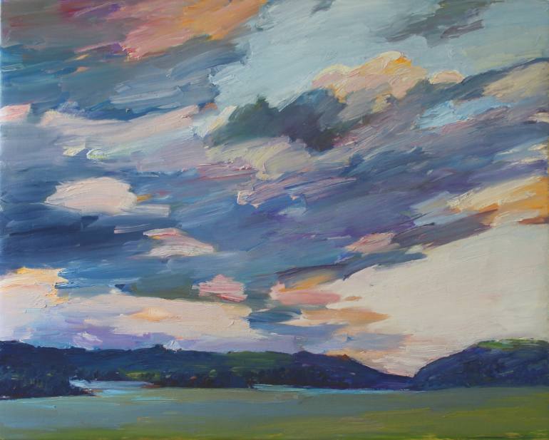 770x617 Saatchi Art Approaching Storm (Bay Of Fires) Painting By Glenn Miller - Bay Painting