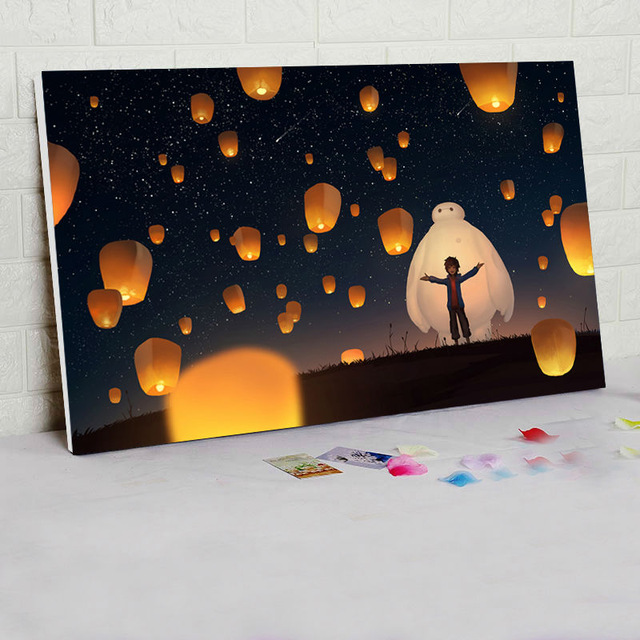 640x640 Patron Saint Baymax Diy Oil Painting By Numbers Coloring By - Baymax Painting