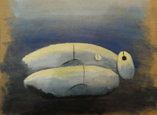 616x450 Baymax Test Painting By Aileen Rose - Baymax Painting