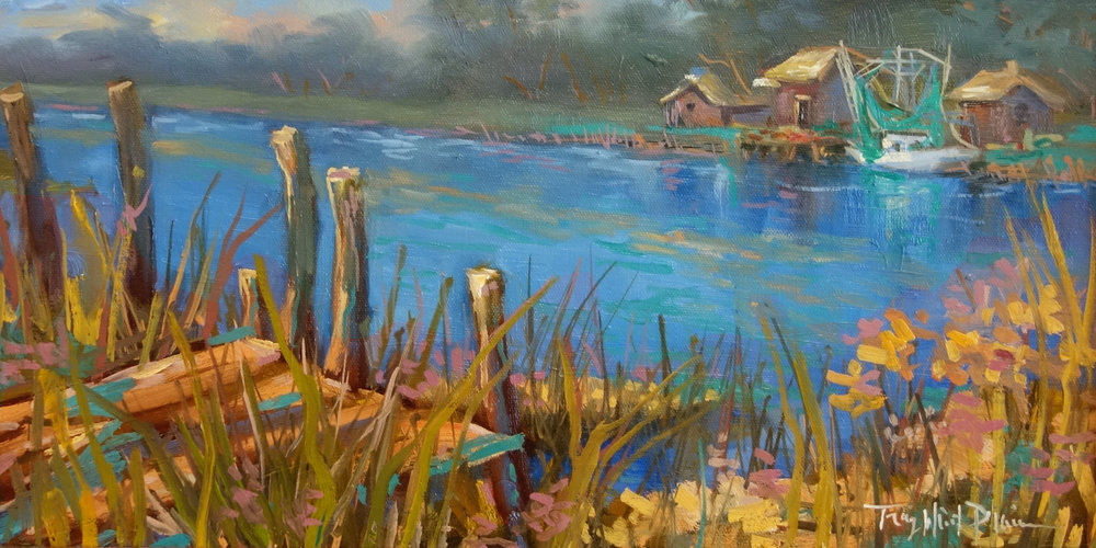 1000x500 Paintings Tracy Wisehart Plaisance - Bayou Painting