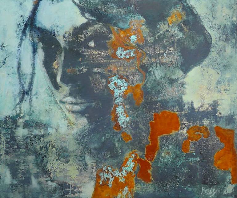 770x642 Saatchi Art Blue Bayou Painting By Iris Schreven - Bayou Painting