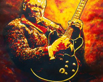 340x270 Bb King Painting Etsy - Bb King Painting