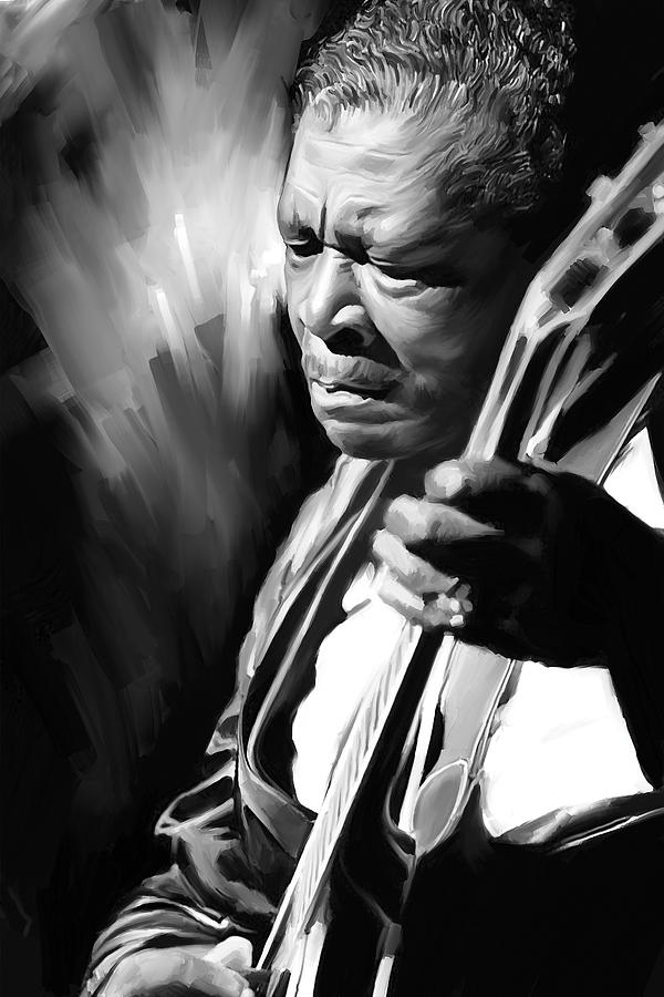 600x900 B B Kingrtwork Painting By Sheraz - Bb King Painting