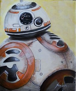 252x300 Bb8 Paintings Fine Art America - Bb8 Painting