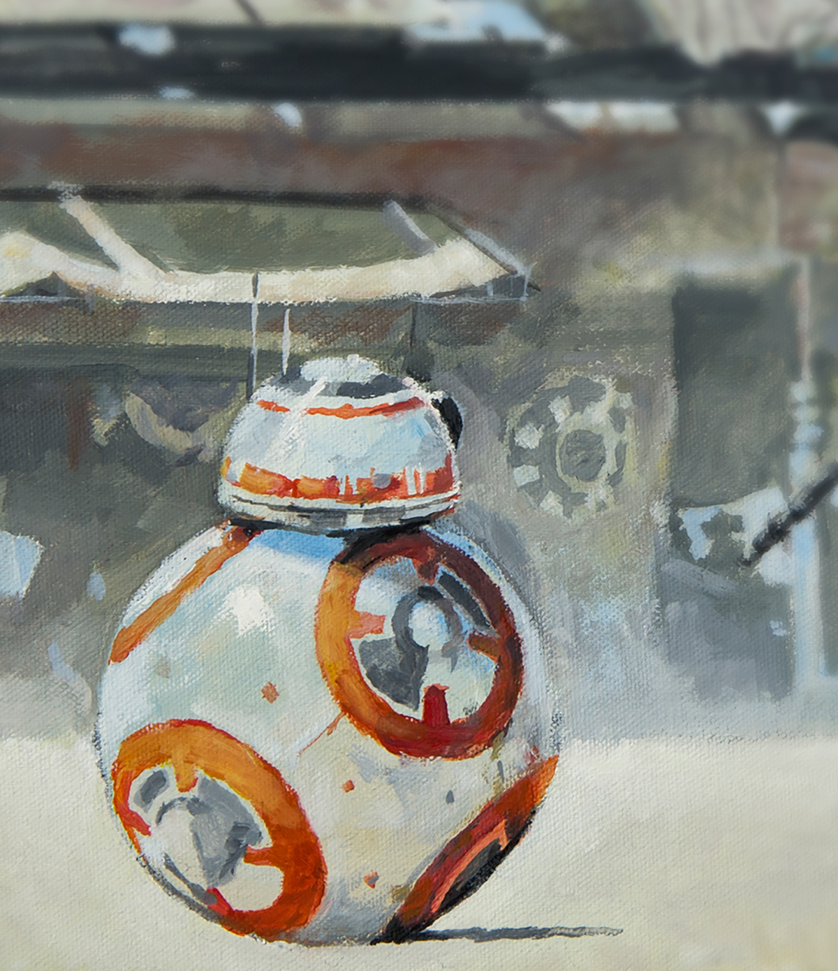 1200x1390 Rey And Bb8 On Behance - Bb8 Painting