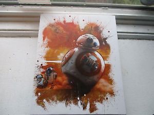 300x225 Star Wars Bb8 Painting 8 X 10 Artissimo Lucasfilm Stretch Canvas - Bb8 Painting
