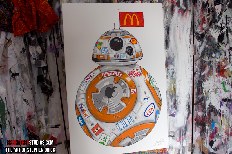 800x533 Bb 8 Satire Painting - Bb8 Painting