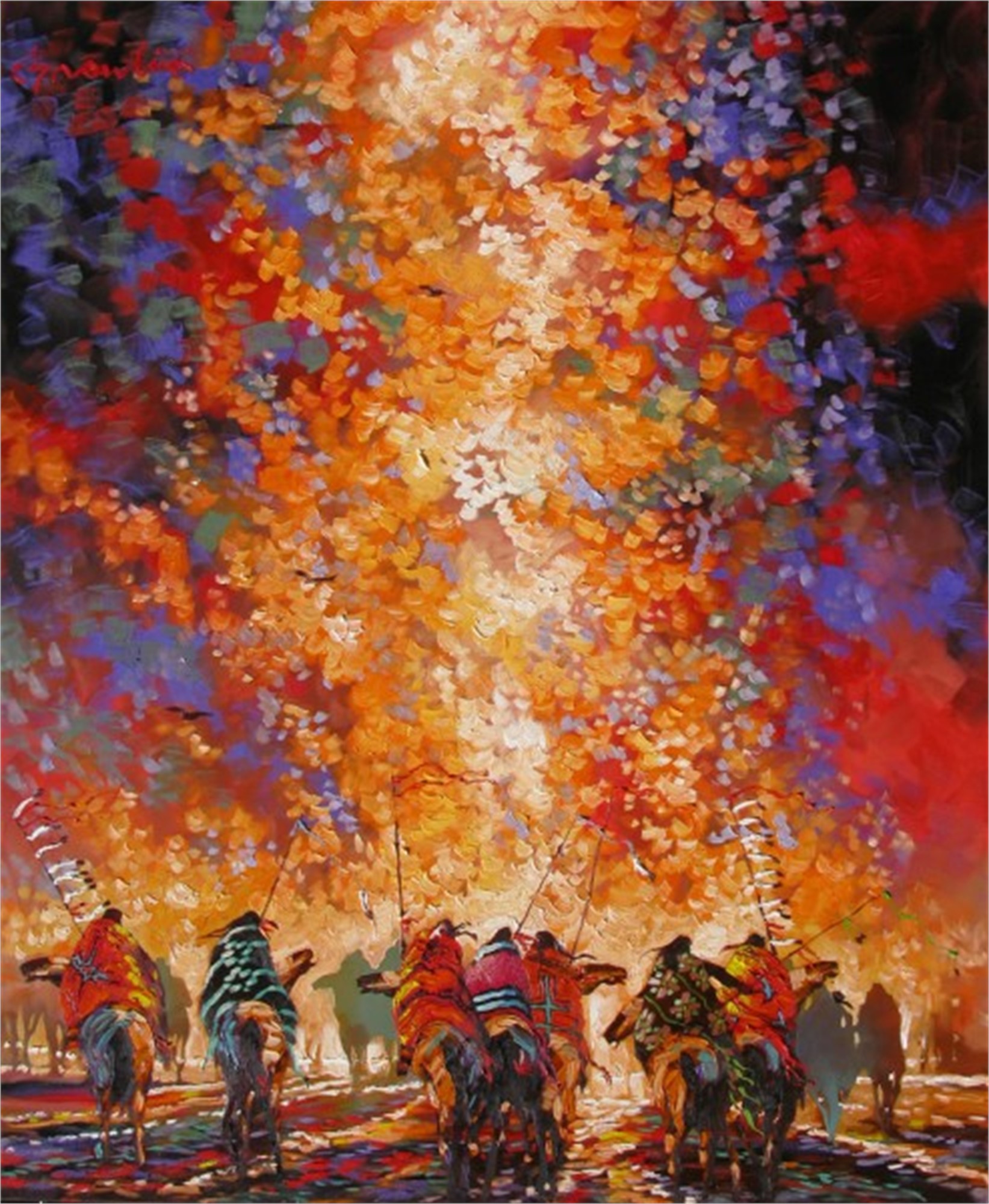 1643x2000 Fire By B.c. Nowlin Artcloud - Bc Nowlin Painting
