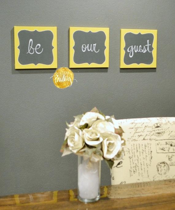 570x683 Be Our Guest Wall Art Be Our Guest Canvas Wall Painting Wedding - Be Our Guest Painting