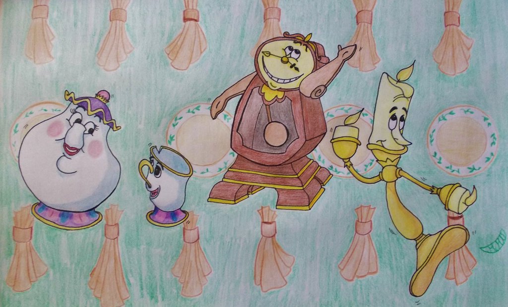 1024x620 Be Our Guest! Our Command Is Your Request! By Moonymina - Be Our Guest Painting