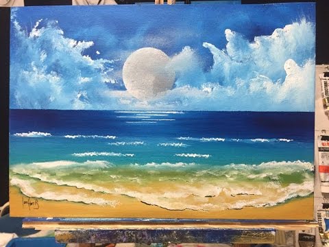Beach Acrylic Painting