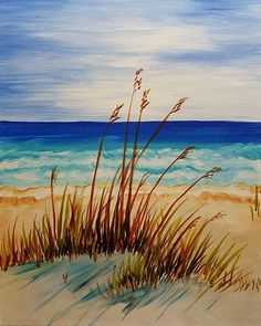 236x295 View Paint And Sip Artwork - Beach Acrylic Painting