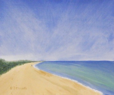 371x310 Busselton Beach Acrylic Painting - Beach Acrylic Painting