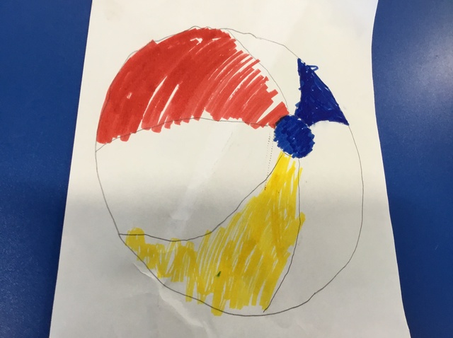 640x478 How To Draw A Beach Ball - Beach Ball Painting