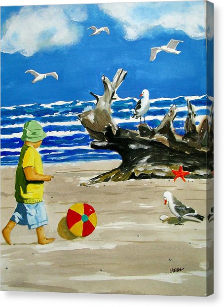 454x622 Beach Ball Painting By Ron Larue - Beach Ball Painting