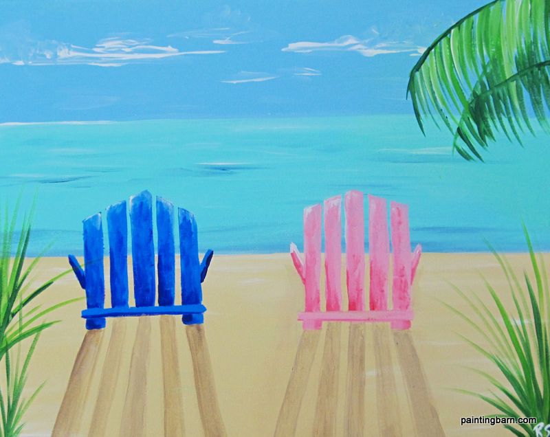 800x636 Beach Chairs [48] Cart Painting Barn Studio - Beach Chair Painting