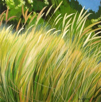 400x405 Daily Painters Abstract Gallery - Beach Grass Painting