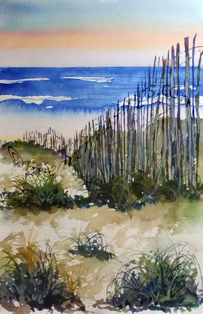 663x1024 Beach Grass Fine Art Musings - Beach Grass Painting