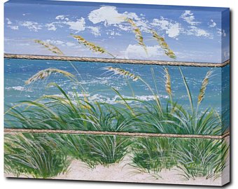 340x270 Beach House Painting Etsy - Beach House Painting