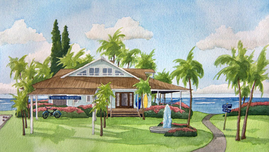 530x299 Secret Beach House - Beach House Painting