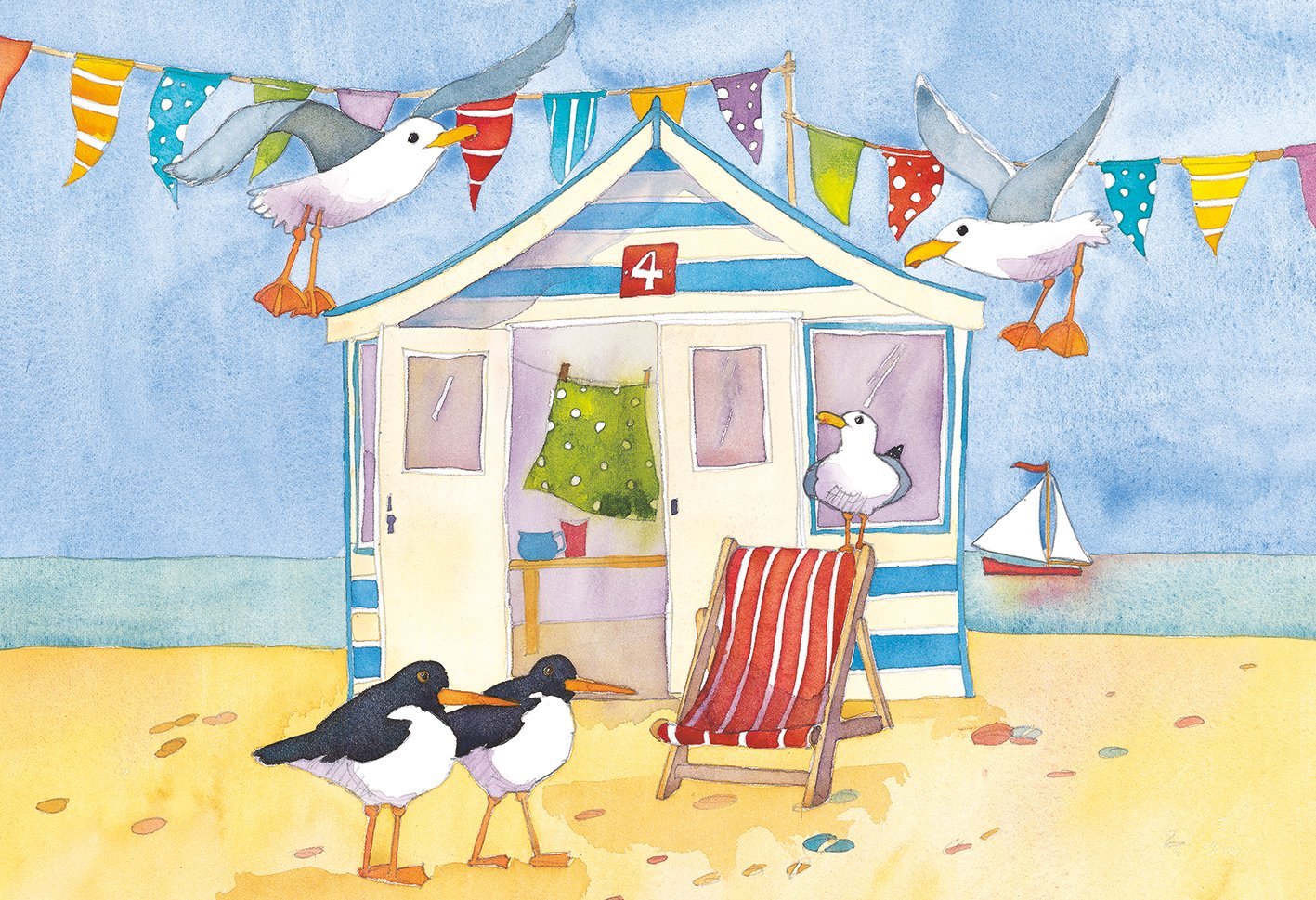 Beach Hut Painting at PaintingValley.com | Explore collection of Beach ...