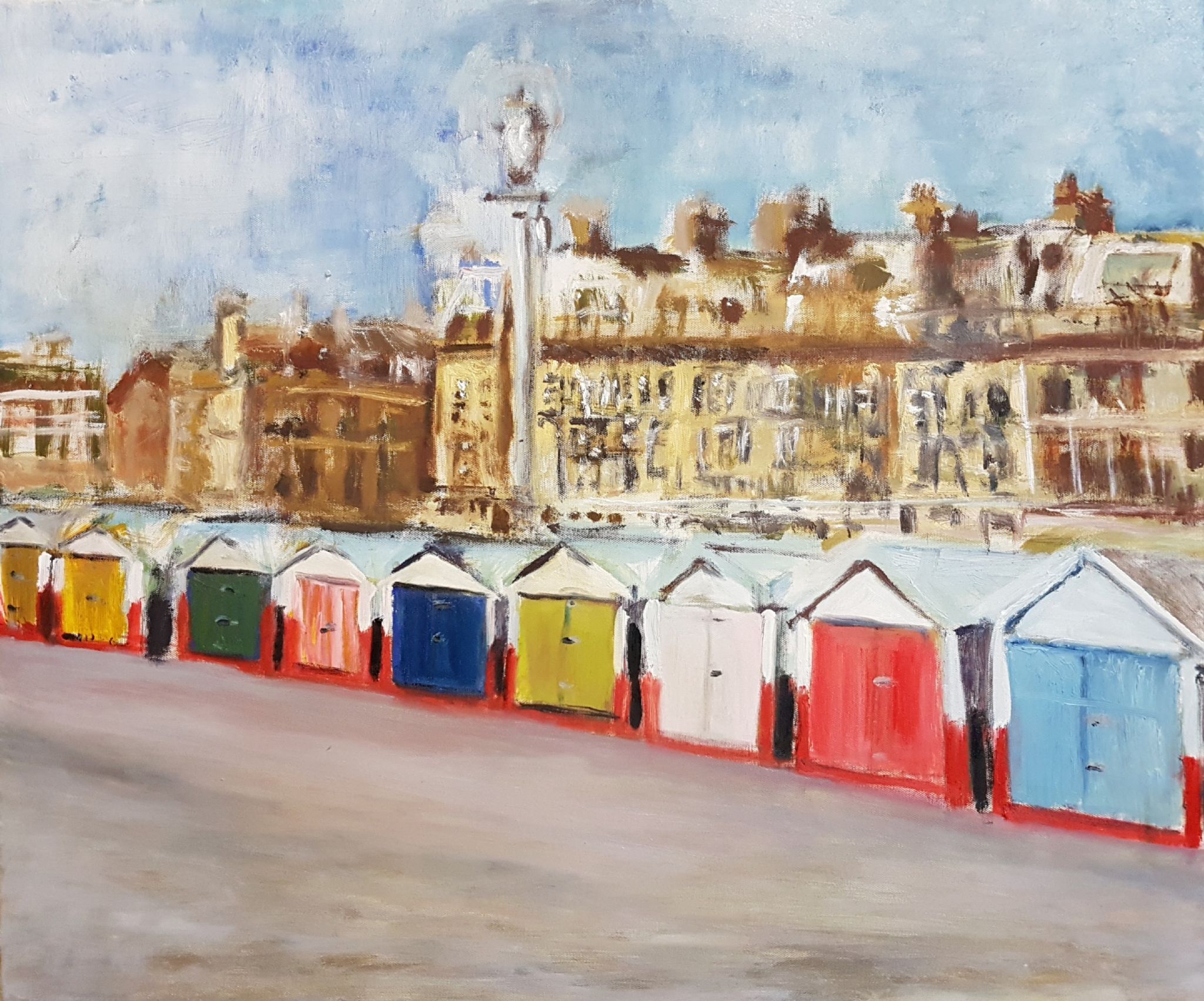 2048x1703 Hove Lawns Beach Huts - Beach Hut Painting