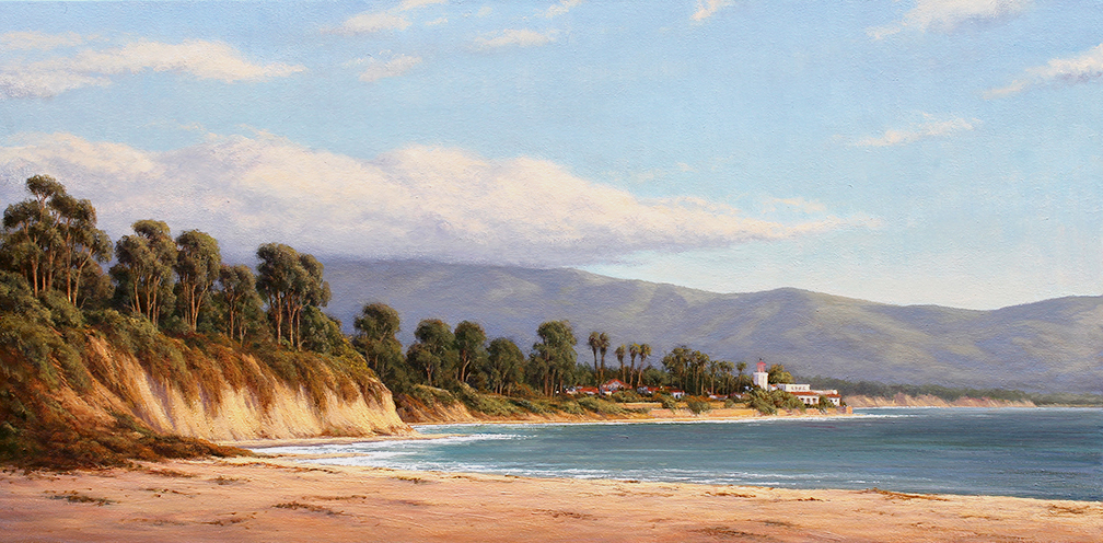 1008x496 Ralph Waterhouse, Plein Air Paintings, Landscape Painter, Oil - Beach Landscape Painting