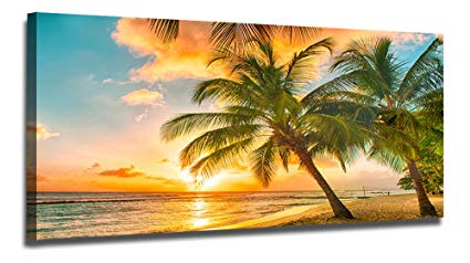 425x238 Ardemy Canvas Wall Art Tropical Hawaii Island Beach - Beach Landscape Painting
