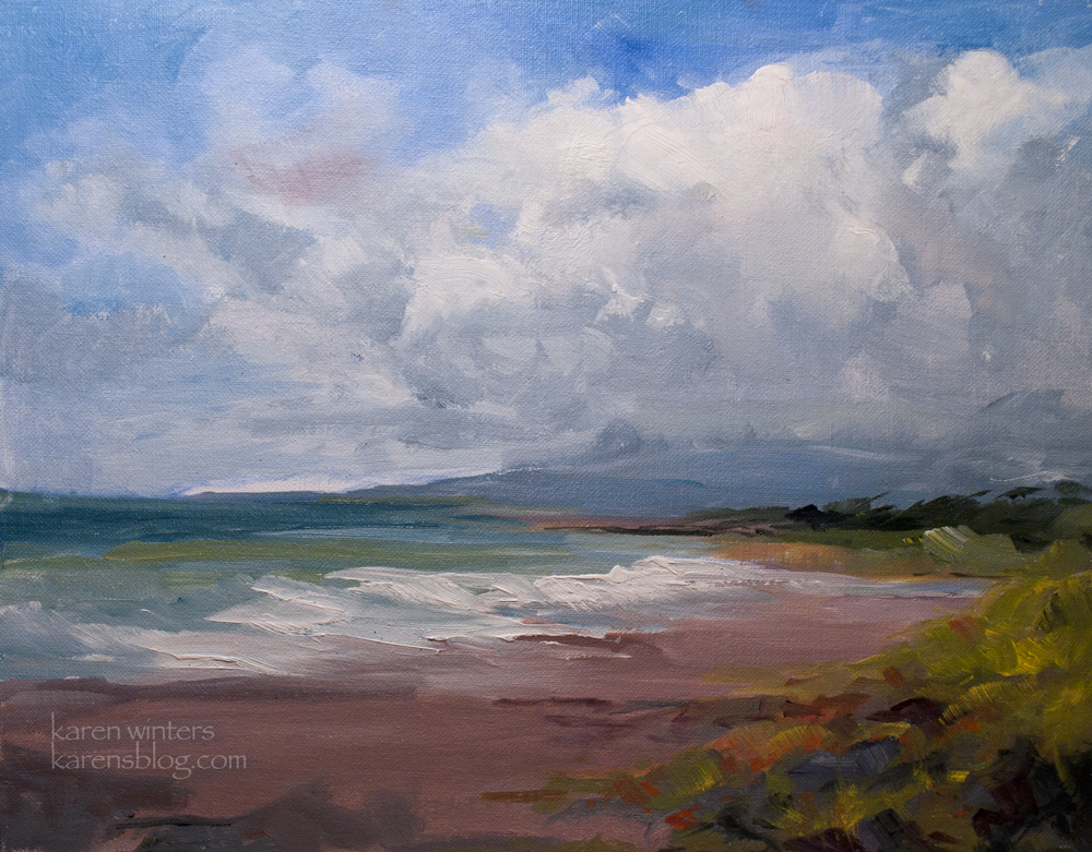 1000x781 Moonstone Beach Surf Central Coast Cambria Oil Painting - Beach Oil Painting