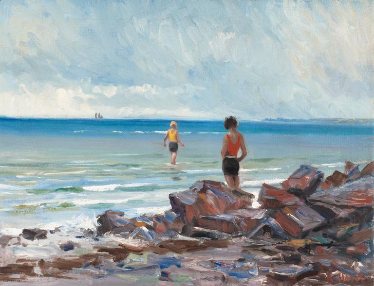 768x589 Kaj Holst - Beach Painting