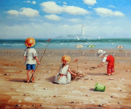 Beach Painting For Kids