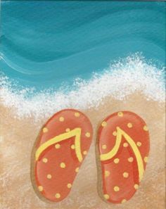 236x297 Easy Beach Paintings For Beginners - Beach Painting For Kids